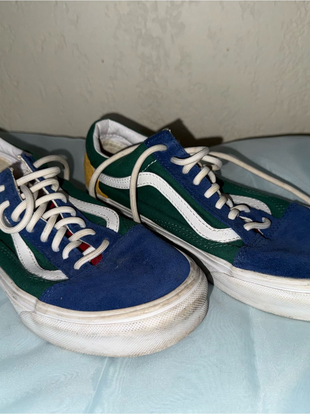 Vans Old Skool Sneakers in Blue, Green, White